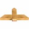 Ekena Millwork Eugene Rough Sawn Timber Gable Bracket, Western Red Cedar, 36"W x 19"H x 4"D x 6"F, 13/12 Pitch GBW036X19X0406EUG00RWR - alternate 5